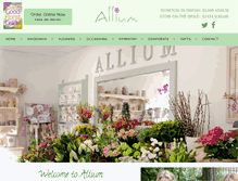 Tablet Screenshot of alliumflorist.co.uk